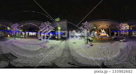 有備館駅前のイルミネーション VR写真 有備館駅前のイルミネーション VR写真 133982682