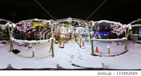 有備館駅前のイルミネーション VR写真 有備館駅前のイルミネーション VR写真 133982689