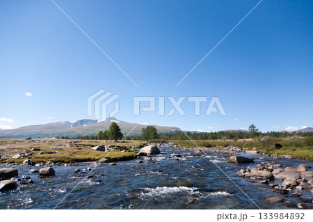 Altai Tavan Bogd National Park landscape, Mongolia 133984892