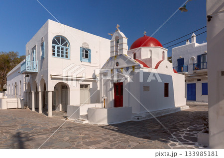 Small Greek church in Mykonos, Greece Small Greek church in Mykonos, Greece 133985181