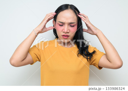 portrait of a young Asian transgender person 133986324