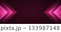 Glowing pink arrows background, dynamic glowing pointers backdrop, fast motion. 133987148