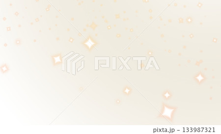 透明背景のゴールドきらめきスターエフェクト 133987321