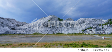 幻想的な空をバックに見る白崎海洋公園のパノラマ情景 133987435