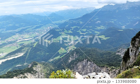 Salzburg, Austria - July 28 2023: View from Untersberg Cable Car 133988080