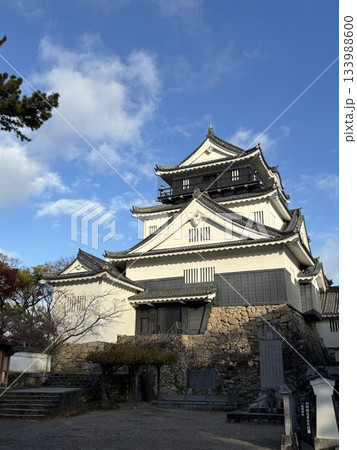 紅葉に囲まれた天守閣 紅葉に囲まれた天守閣 133988600