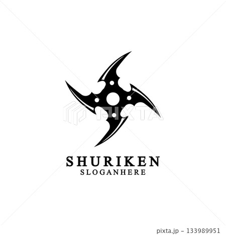ninja shuriken black solid icon modern design, isolated on white background. flat style for graphic design template. suitable for logo, web, UI, mobile app. vector illustration ninja shuriken black solid icon modern design, isolated on white background. flat style for graphic design template. suitable for logo, web, UI, mobile app. vector illustration 133989951