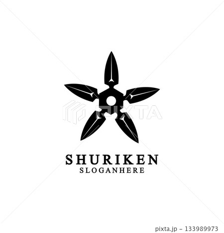 ninja shuriken black solid icon modern design, isolated on white background. flat style for graphic design template. suitable for logo, web, UI, mobile app. vector illustration ninja shuriken black solid icon modern design, isolated on white background. flat style for graphic design template. suitable for logo, web, UI, mobile app. vector illustration 133989973