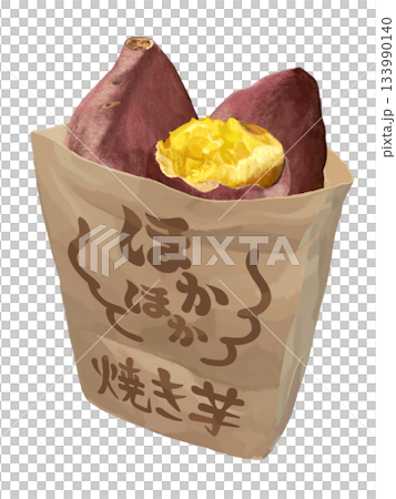 烤地瓜(裝在紙袋裡),附文字,直式版 烤地瓜(裝在紙袋裡),附文字,直式版 133990140