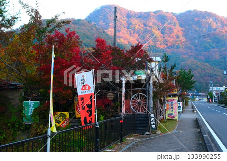 袋田の滝の紅葉 133990255