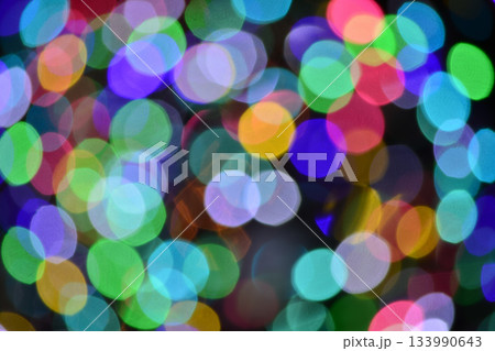 カラフルな玉ボケの背景 133990643