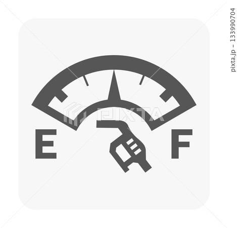 Fuel Gauge and Filling Icon 133990704