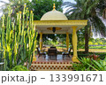 南国の庭園と休憩所 133991671