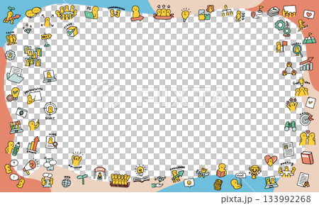 Human resources, HR, recruitment, employment, job change, career illustration frame Human resources, HR, recruitment, employment, job change, career illustration frame 133992268