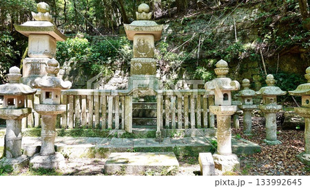 長崎県対馬市の万松院　対馬藩主宗家の墓所の風景 133992645