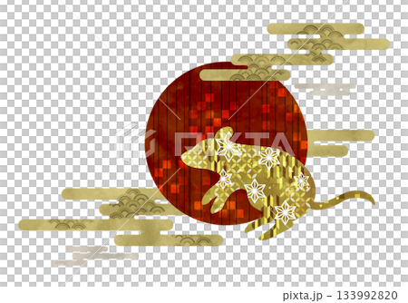 日本花紋老鼠與第一道陽光 133992820