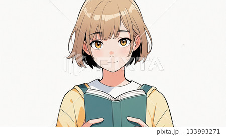 読書をする女子高生 133993271