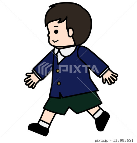 歩いている男の子 133993651