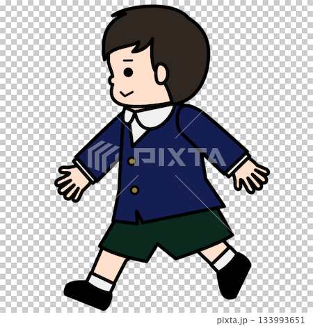 歩いている男の子 133993651