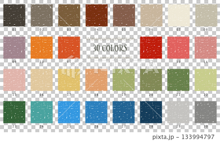 シンプルなクレヨンテクスチャパターン30色セット 133994797