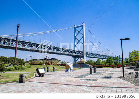 瀬戸大橋（北備讃瀬戸大橋）と与島パーキングエリア/香川県坂出市与島町587 133995050