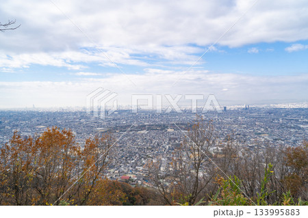 河内飯盛山の登山道から見た景色（大阪府大東市） 133995883