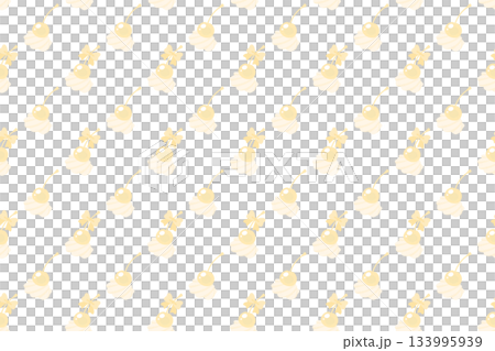 生クリームリボンチェリパターン黄色 生クリームリボンチェリパターン黄色 133995939