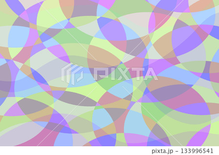 ランダムに重なる円のモザイク 1-6 ランダムに重なる円のモザイク 1-6 133996541