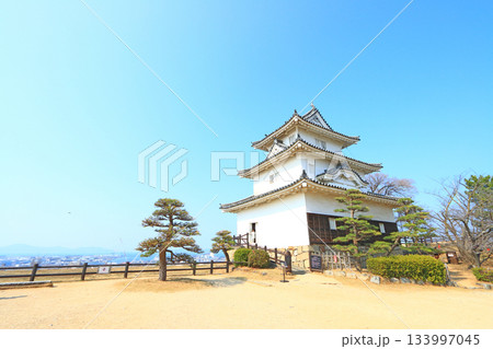 香川県丸亀市、丸亀城の風景 香川県丸亀市、丸亀城の風景 133997045