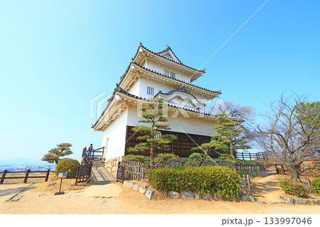 香川県丸亀市、丸亀城の風景 133997046