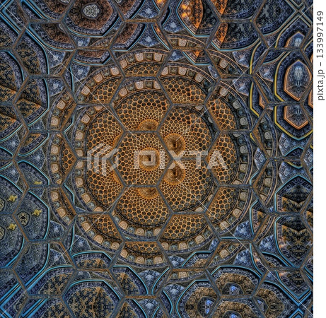 Turkish Islamic ornamental boho Pattern. Luxury Persian Mandala Tile Art & Ornate Middle Eastern mystic Ornament Design Turkish Islamic ornamental boho Pattern. Luxury Persian Mandala Tile Art & Ornate Middle Eastern mystic Ornament Design 133997149