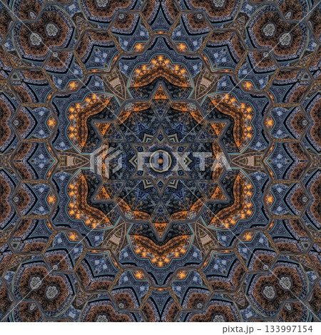 Turkish Islamic ornamental boho Pattern. Luxury Persian Mandala Tile Art & Ornate Middle Eastern mystic Ornament Design Turkish Islamic ornamental boho Pattern. Luxury Persian Mandala Tile Art & Ornate Middle Eastern mystic Ornament Design 133997154