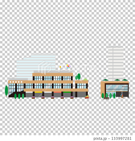 商業施設の風景 商業施設の風景 133997281