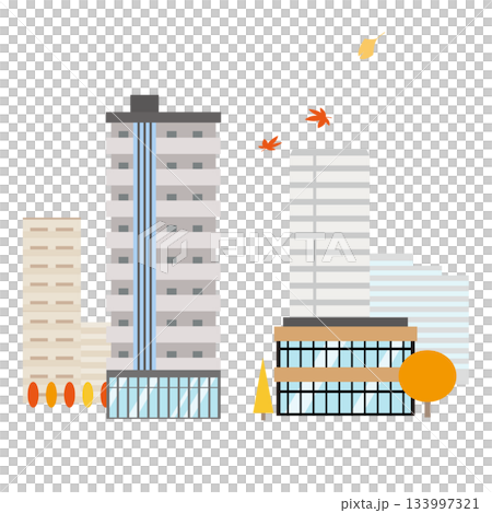 秋季公寓景色 秋季公寓景色 133997321