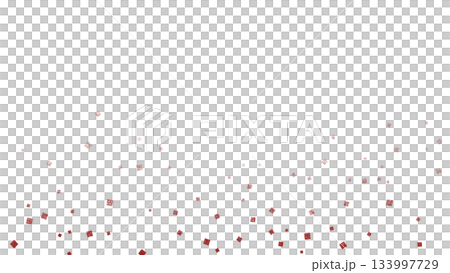 散落在透明背景上的紅棕色箔片 133997729