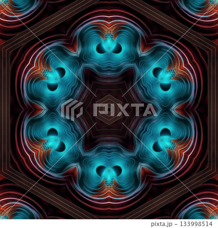 Abstract and Surreal Digital NFT Collectible. Futuristic Art Masterpiece, Unique Digital NFT.  Surreal and Abstract Futuristic Art, Futuristic NFT Art Collectible. Digital Abstract Surreal design 133998514