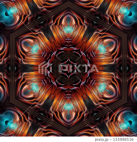 Abstract and Surreal Digital NFT Collectible. Futuristic Art Masterpiece, Unique Digital NFT.  Surreal and Abstract Futuristic Art, Futuristic NFT Art Collectible. Digital Abstract Surreal design 133998516