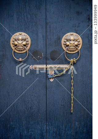 Exploring traditional doors at a historic site Exploring traditional doors at a historic site 133999949