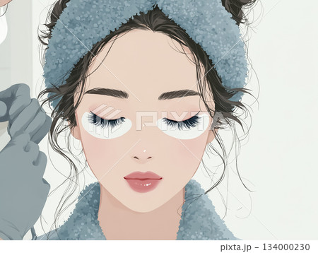 美優シリーズ：まつげエクステをしている女性 134000230