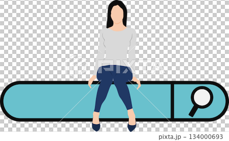 キーワードを検索するイラスト キーワードを検索するイラスト 134000693