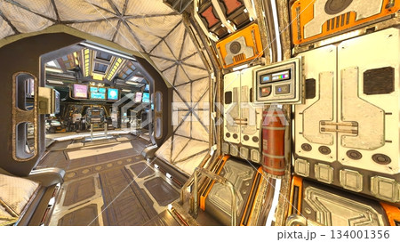 宇宙船内の風景 134001356