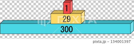 ハインリッヒの法則のグラフィック素材イラスト	 134001397