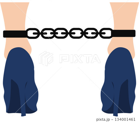 足枷のグラフィック素材イラスト 足枷のグラフィック素材イラスト 134001461