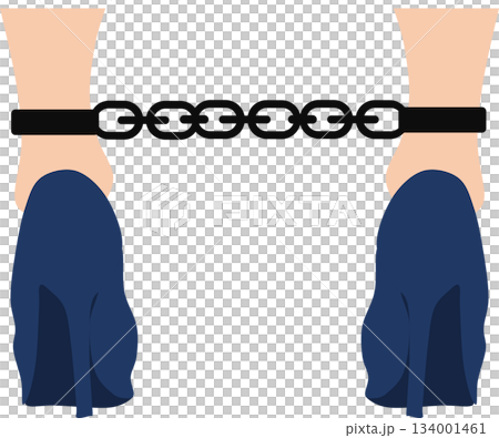 足枷のグラフィック素材イラスト 足枷のグラフィック素材イラスト 134001461