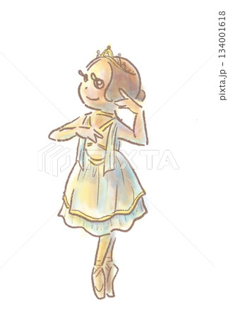 バレエを踊る女神 134001618