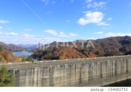 秋の田子倉ダム/福島県南会津郡 只見町 秋の田子倉ダム/福島県南会津郡 只見町 134001733