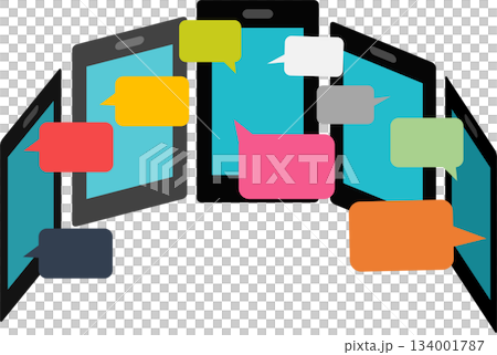Influencer graphic material illustration Influencer graphic material illustration 134001787