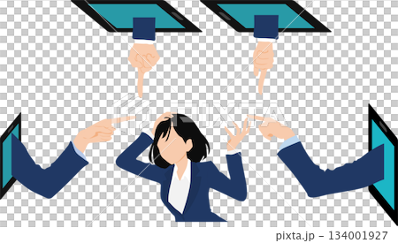 誹謗的插圖 誹謗的插圖 134001927