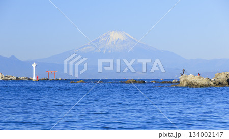 葉山海岸から見た富士山 葉山海岸から見た富士山 134002147