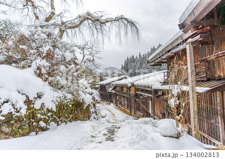 妻籠宿　雪景色 134002813